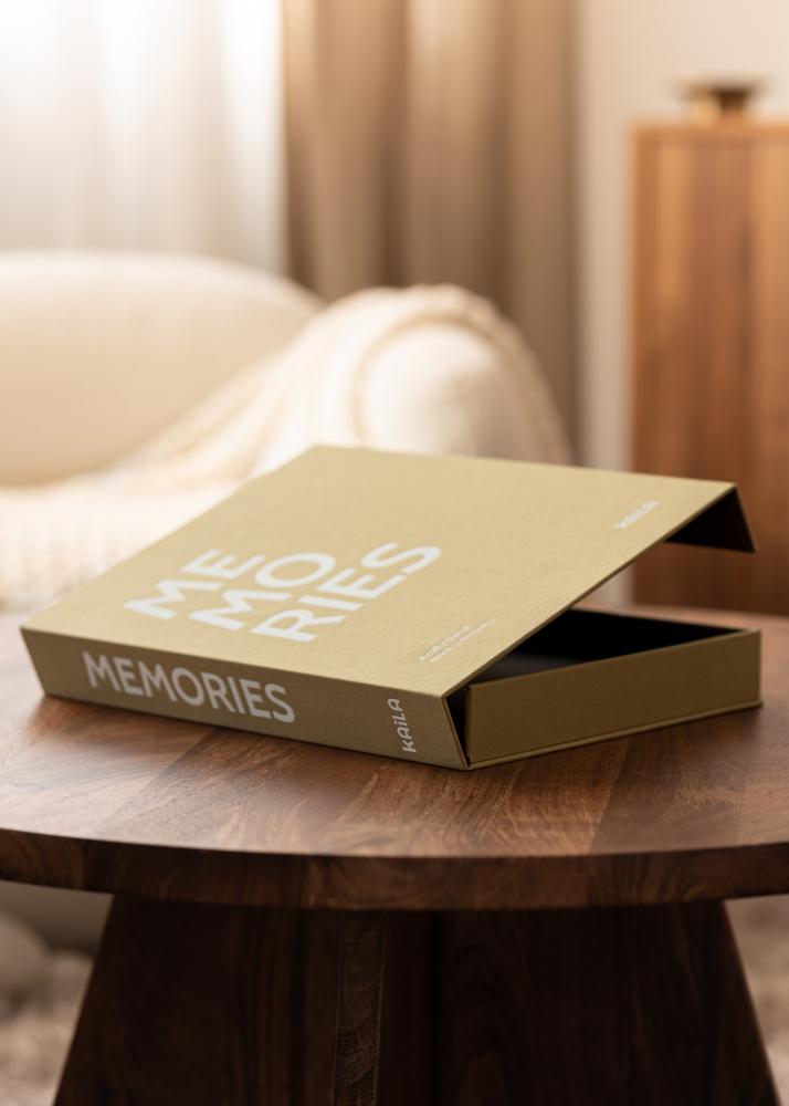 KAILA MEMORIES Vanilla - Coffee Table Photo Album (60 Sorte Sidor)