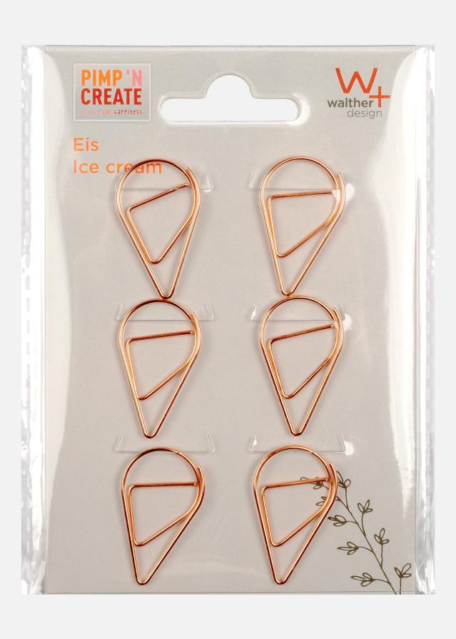 PAC Metal Paperclip Ice Cream Cone Koppar