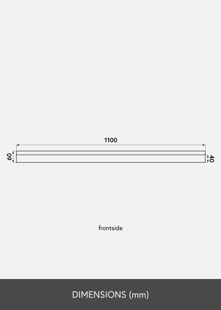 KAILA Billedhylde Hvid 110 cm