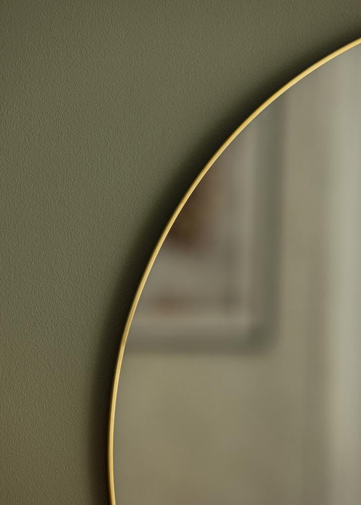 Round Mirror Jersey - Thin Brass 60 cm Ø