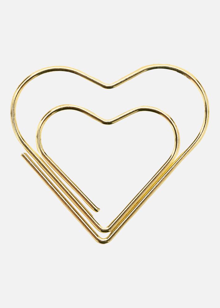 PAC Metal Paperclip Heart Guld