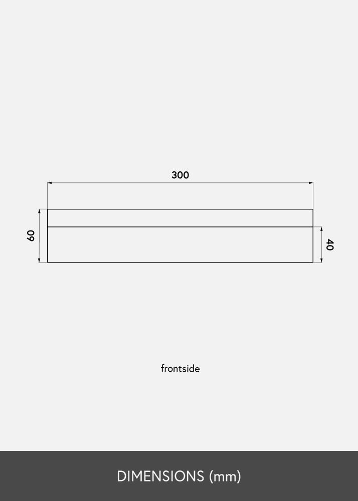 KAILA Billedhylde Hvid 30 cm