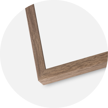 Ramme Soul Walnut Veneer 40x60 cm - Passepartout Hvid 32,9x48,3 cm (A3+)