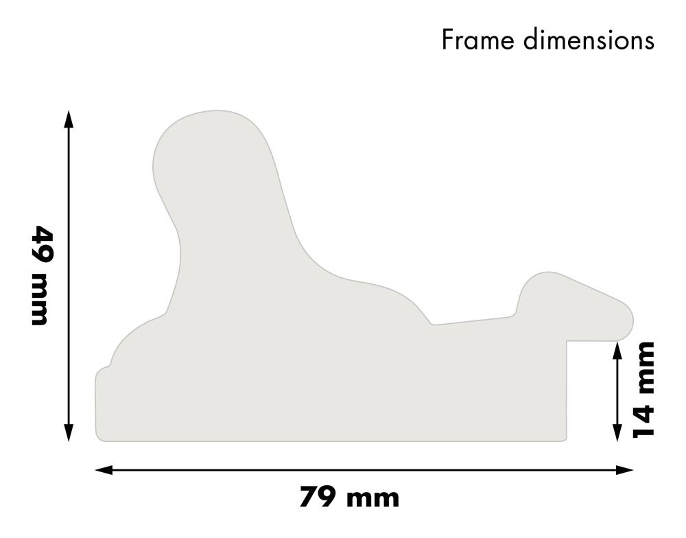 Ramme Gysinge Premium Sølv 32x32 cm