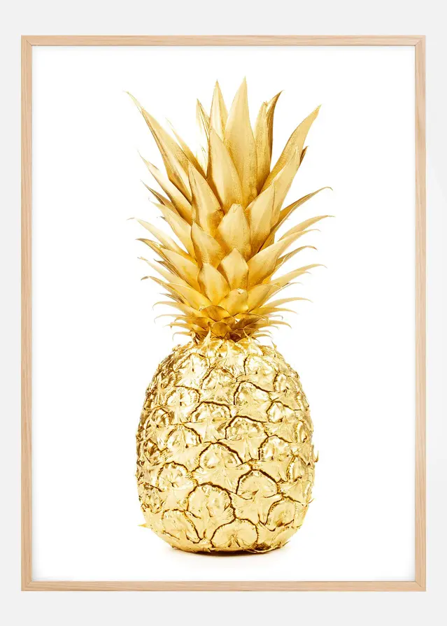 Gold Pineapple Plakat