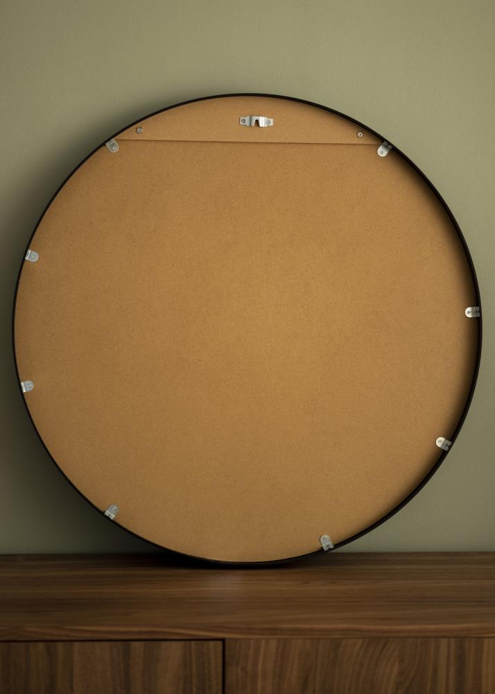 KAILA Round Mirror - Edge Black 70 cm Ø