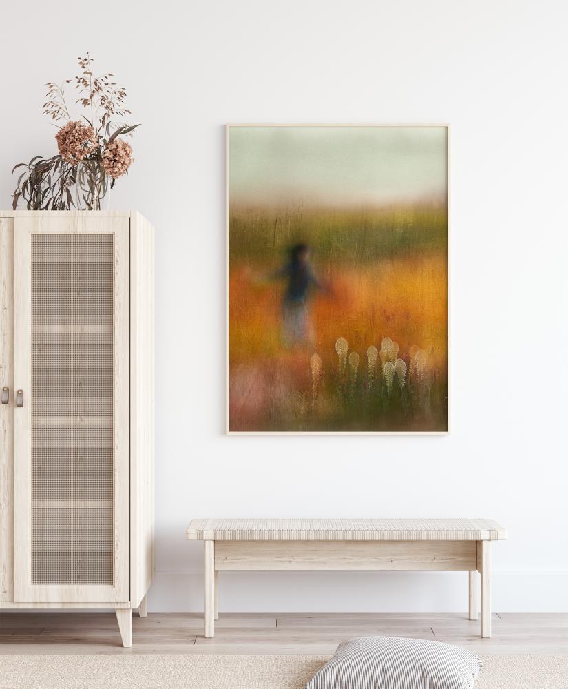 A Girl And Bear Grass Plakat