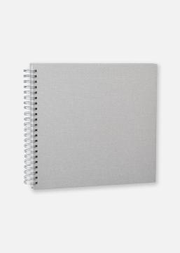 Base Line Canvas Wire-O Beige 30x30 cm (50 Hvide sider / 25 Ark)