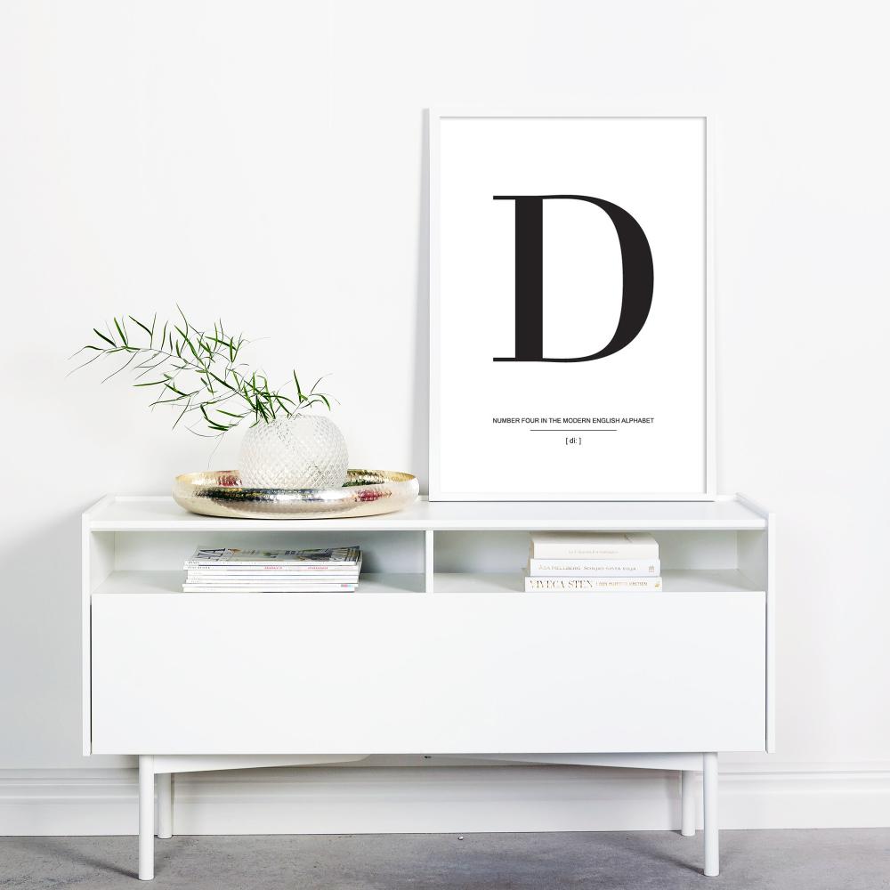 Letter D Plakat