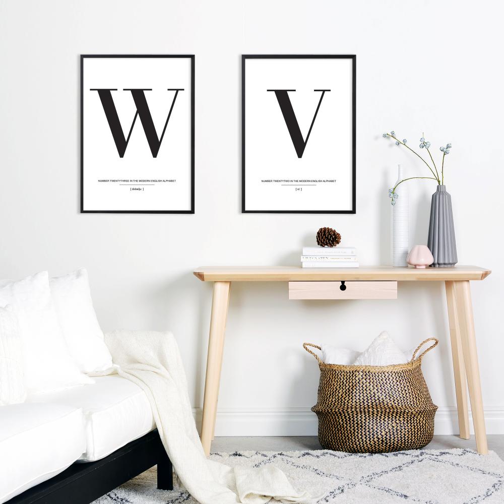 Letter W Plakat