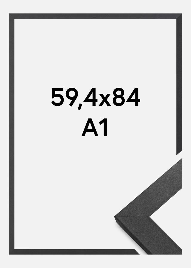 Ramme Graphite Wood Akrylglas 59,4x84 cm (A1)