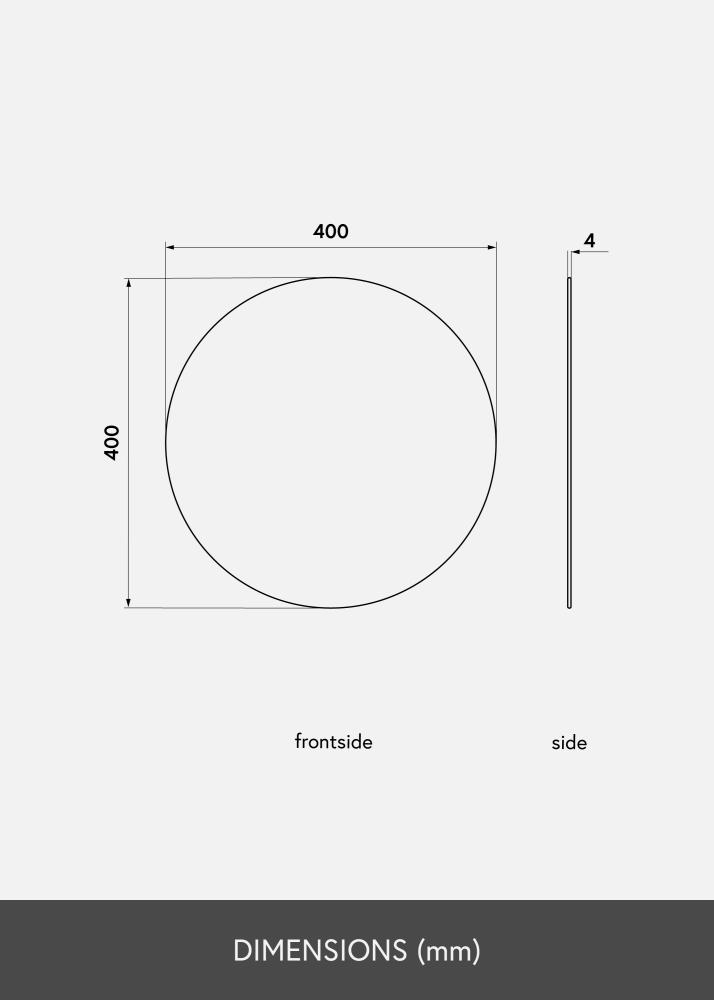 KAILA Rundt Spejl 40 cm ø