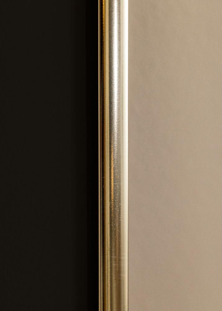 Ramme Aluminium Blank Guld 40x50 cm - Passepartout Sort 27x35 cm