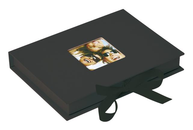 Fun Fotoboks - Sort (Kan rumme 70 stk Billeder i 10x15 / 13x18 cm format)