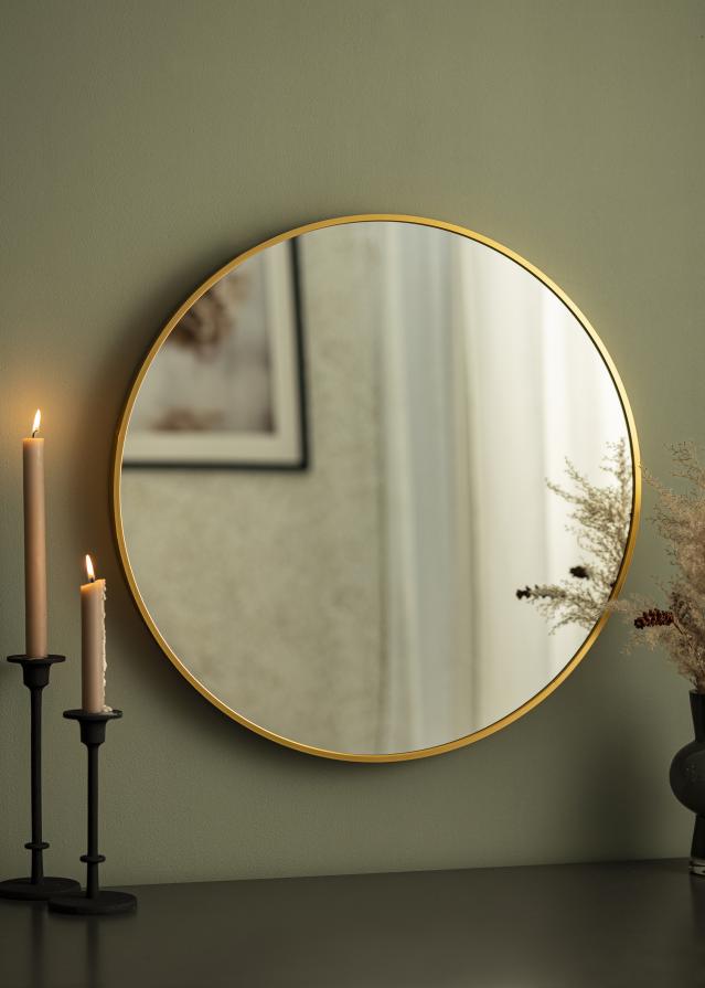 KAILA Round Mirror - Edge Gold 60 cm Ø