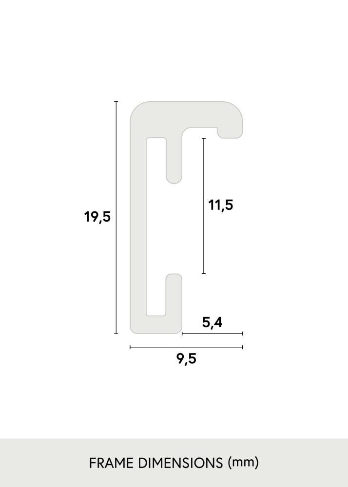 Ramme Nielsen Premium Classic Mat Sort 60x90 cm