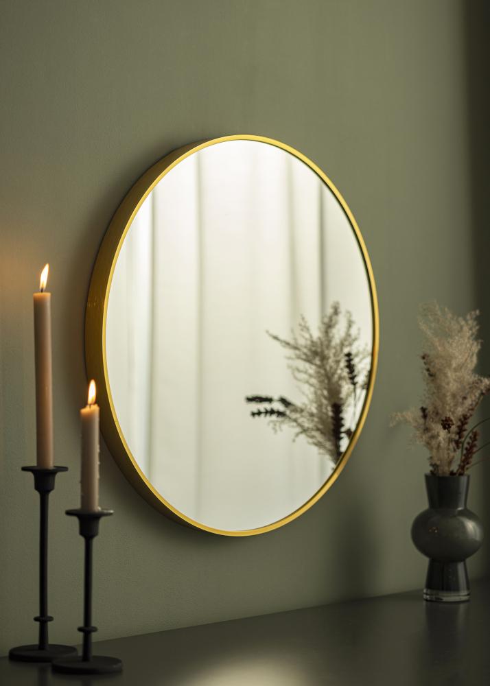 KAILA Round Mirror - Edge Gold 60 cm Ø