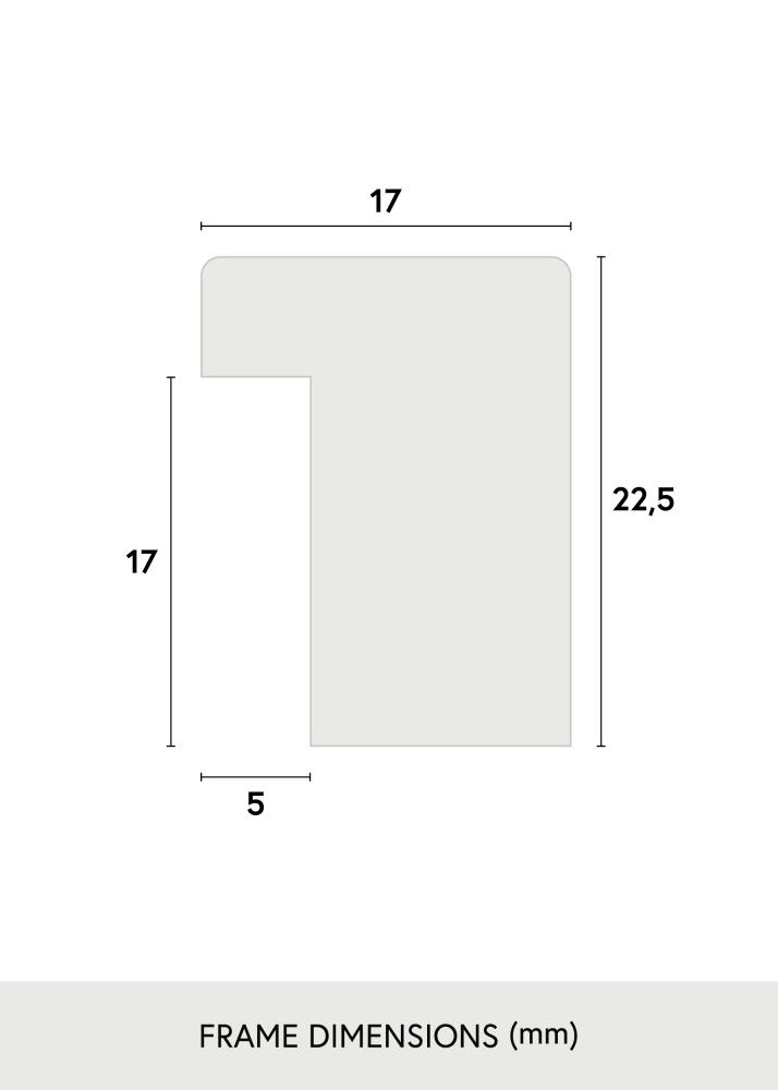 Ramme Grimsåker Eg 30x40 cm - Passepartout Hvid 21x29,7 cm (A4)