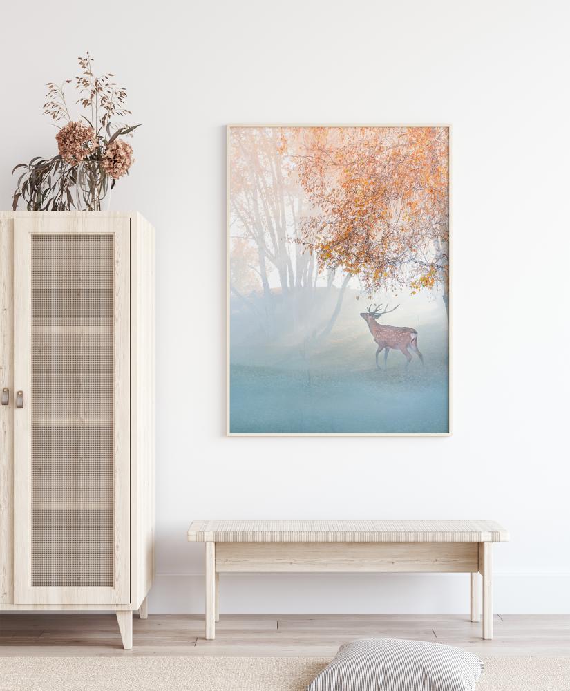 Elk Lost In Mist Plakat