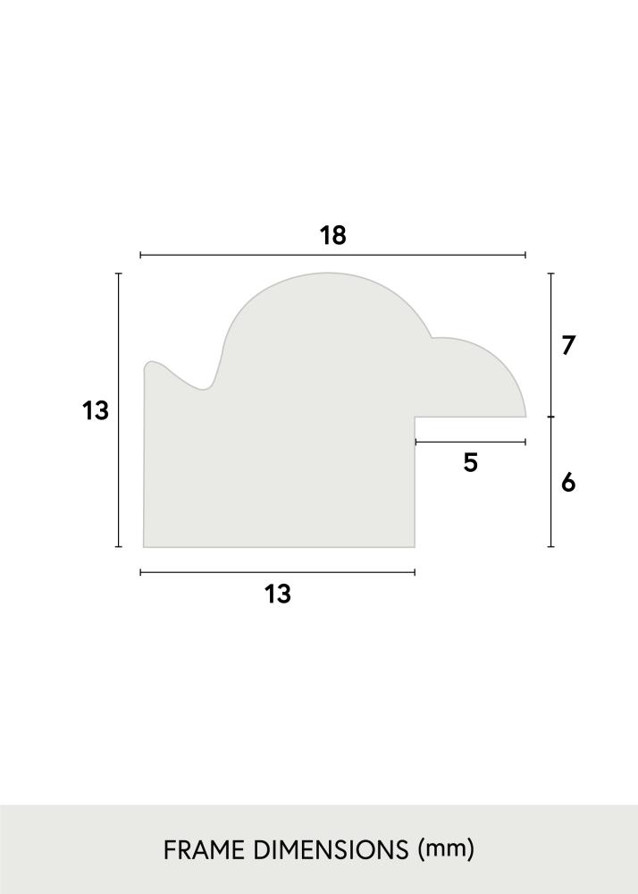 Ramme Line Hvid 9x13 cm