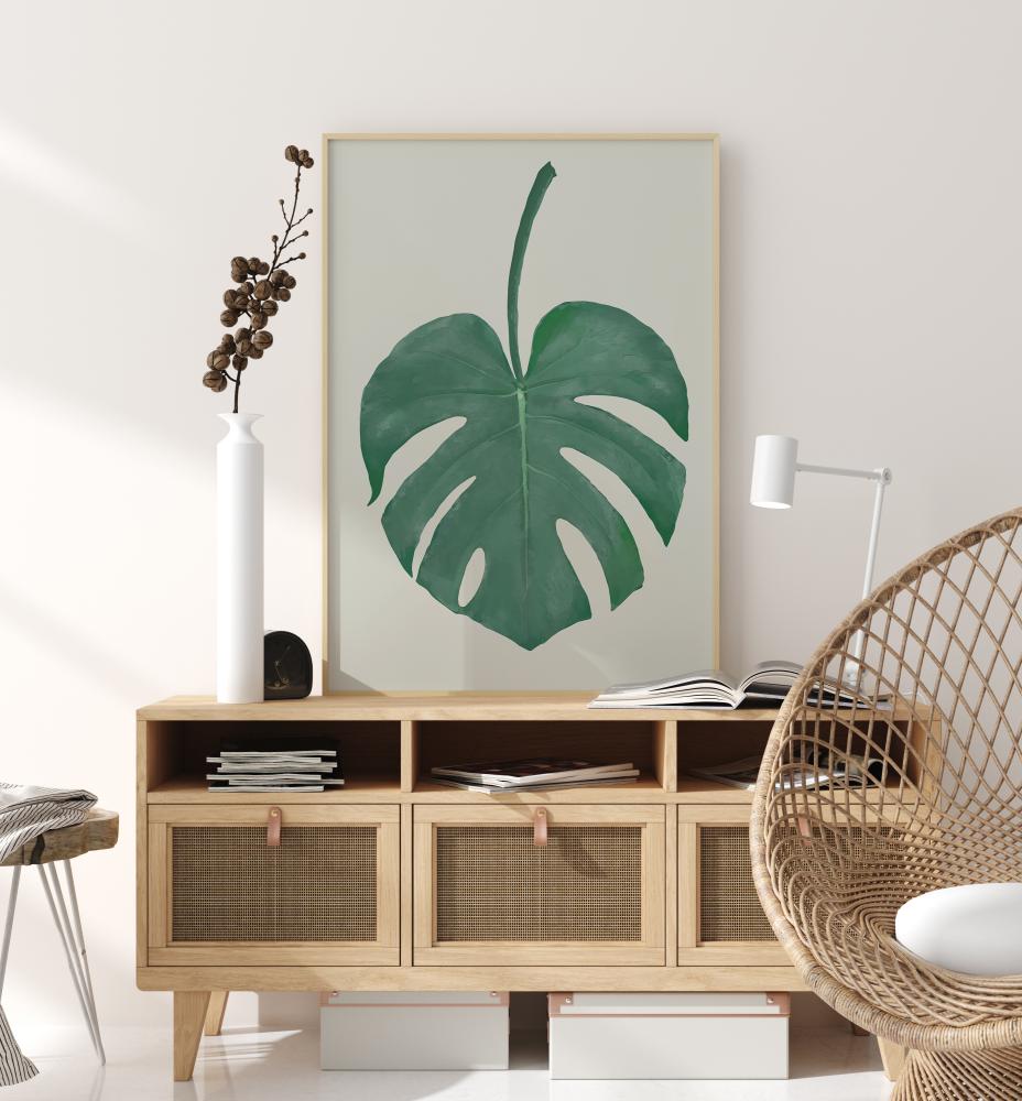 Monstera Aqua Plakat