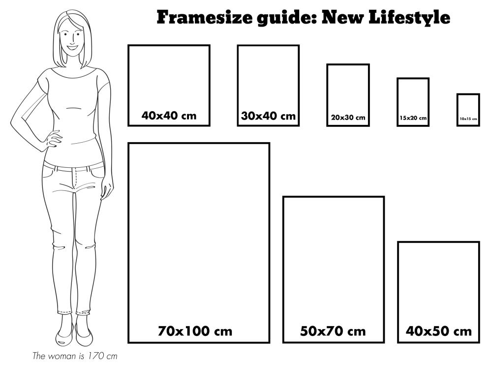 New Lifestyle Collageramme Sort - 3 Billeder (15x20 cm)