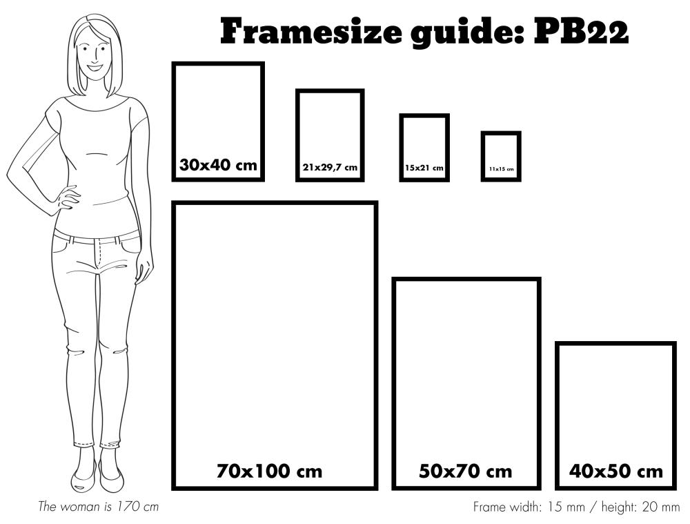 Ramme PB22 Sølv 13x18 cm