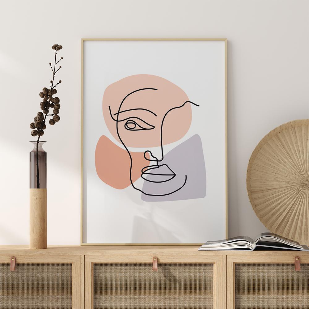 Abstract Face Multi Plakat