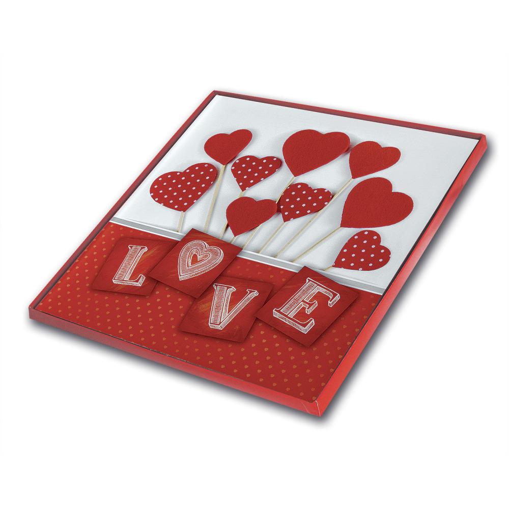 Valentine Album - 32x32 cm (40 Hvide sider / 20 blad)