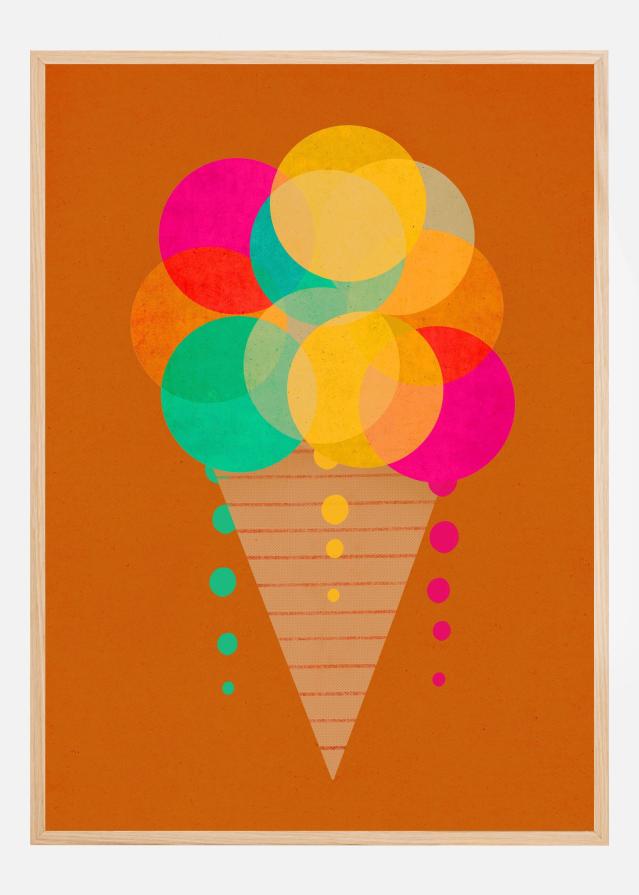 Neon Ice Cream Plakat