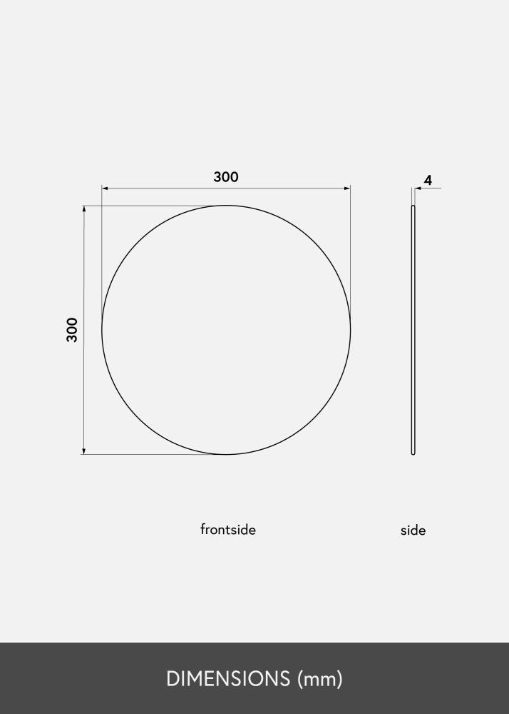 KAILA Rundt Spejl Deluxe 30 cm Ø