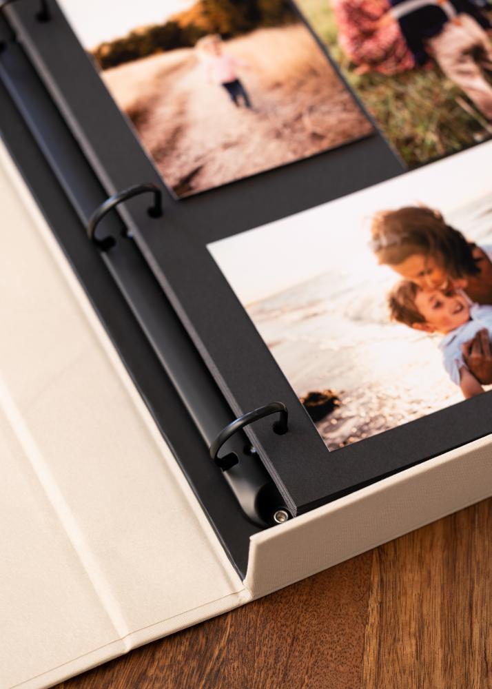 KAILA OUR WEDDING Creme - Coffee Table Photo Album (60 Sorte Sidor)