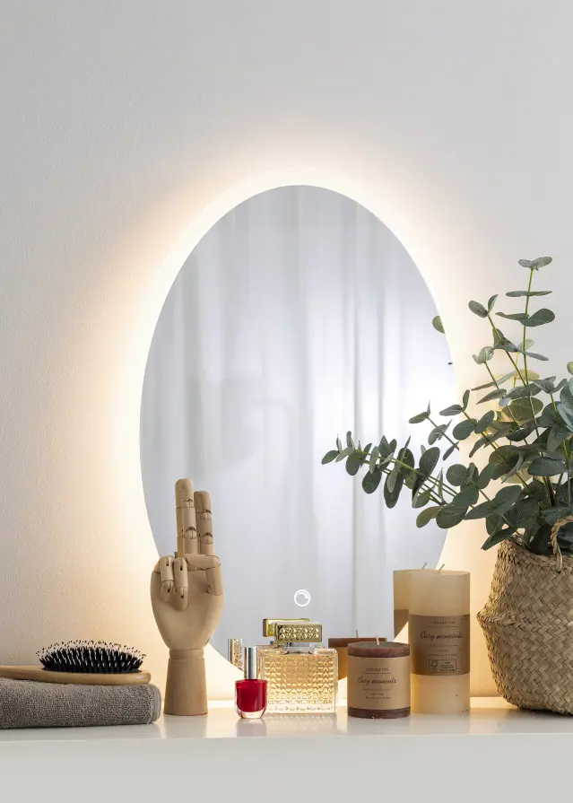 KAILA Spejl Oval LED 40x60 cm