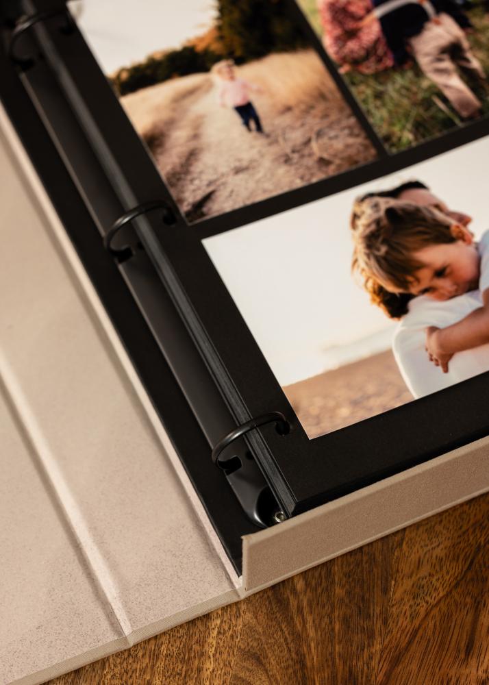 KAILA MOMENTS Grey - Coffee Table Photo Album (60 Sorte Sider / 30 Blade)