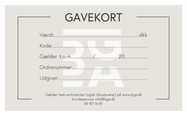 Gavekort - 250 kr