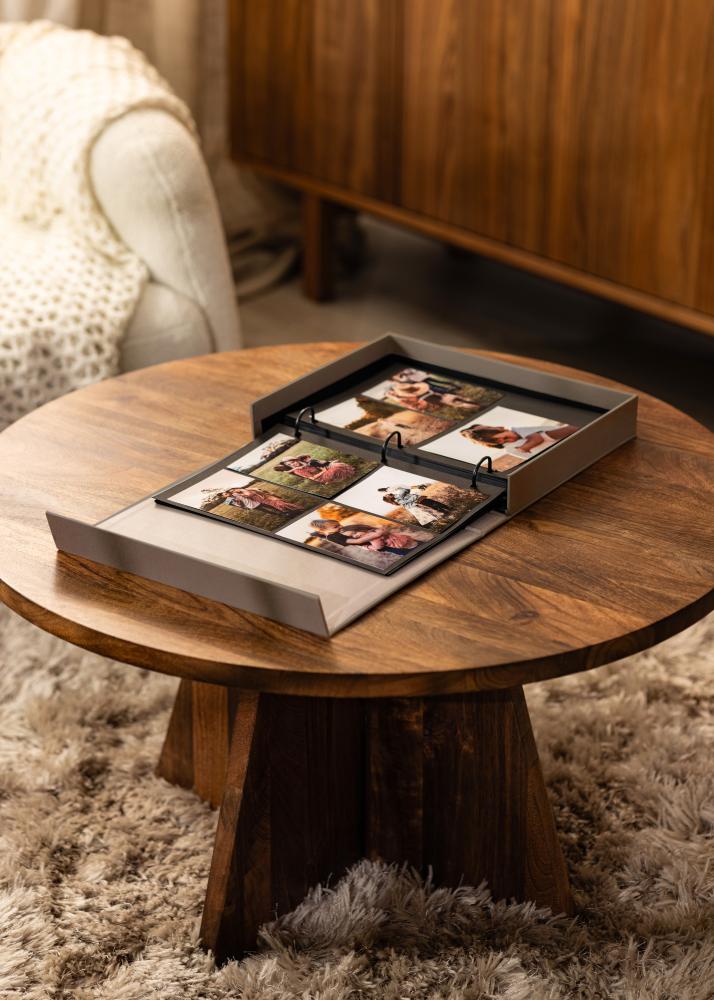 KAILA MOMENTS Grey - Coffee Table Photo Album (60 Sorte Sider / 30 Blade)