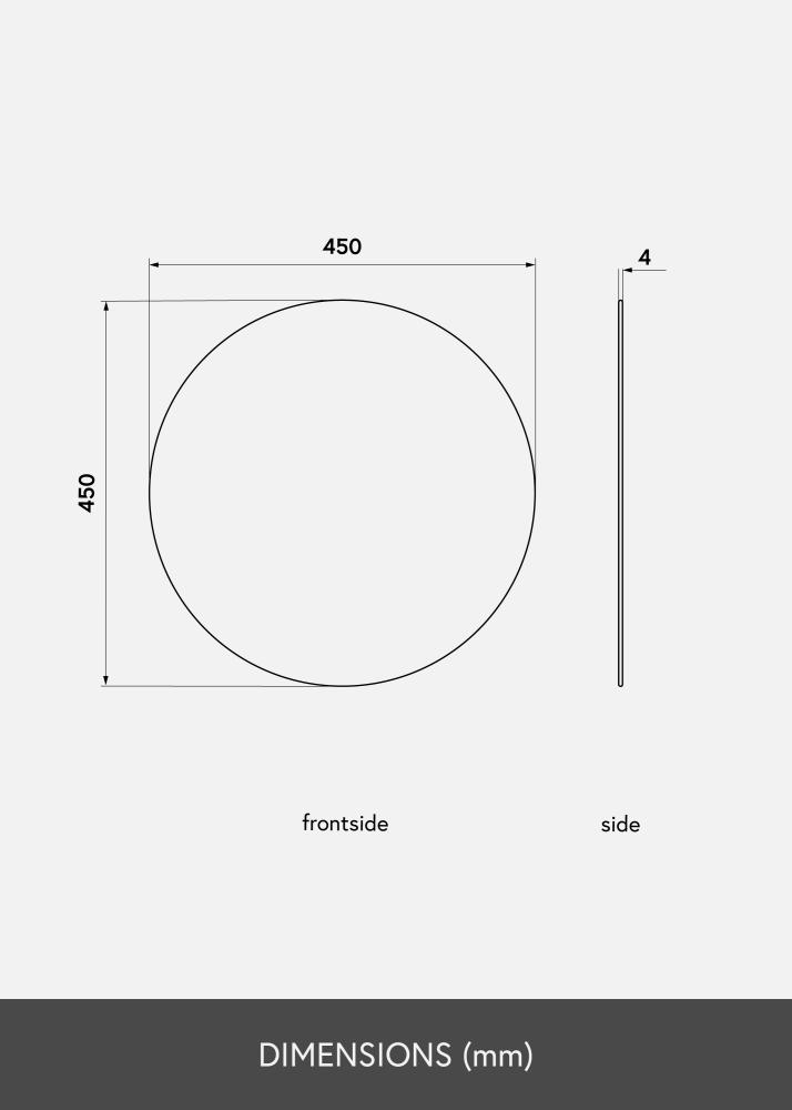 KAILA Rundt Spejl 45 cm ø