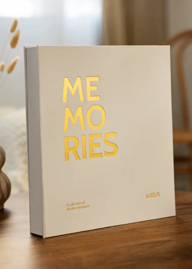 KAILA Fotoalbum Memories Creme - 600 billeder i 11x15 cm