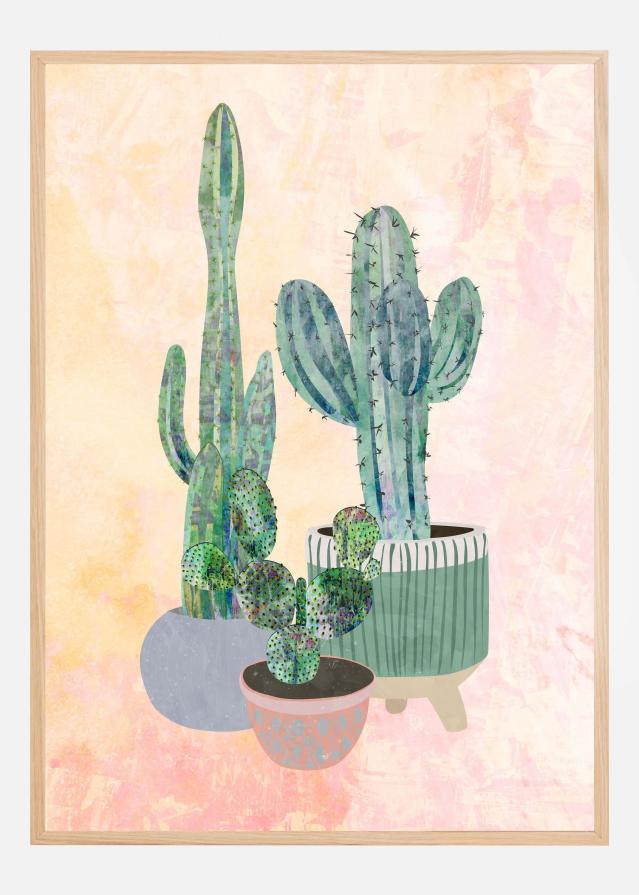 Boho Cactus Trio Plakat