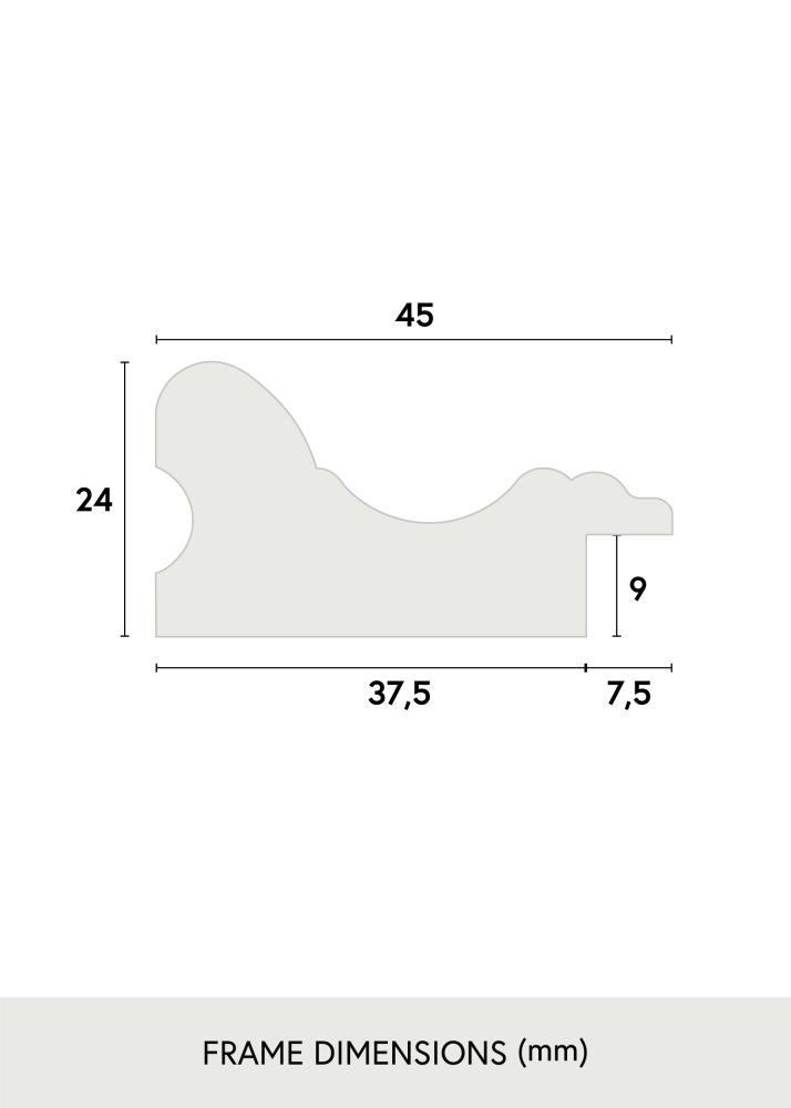 Ramme Charleston Hvid 18x24 cm