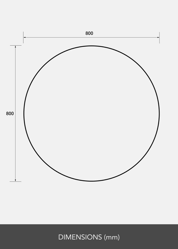 Spejl Rund 80 cm Ø - Selected By BGA