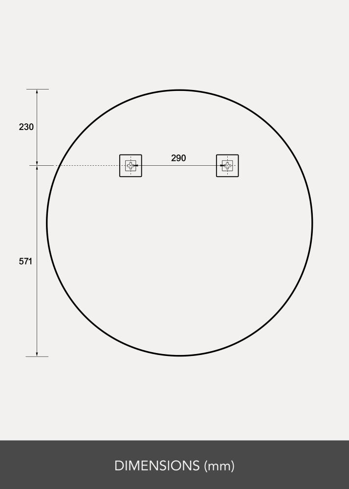 Spejl Ring LED 80 cm Ø