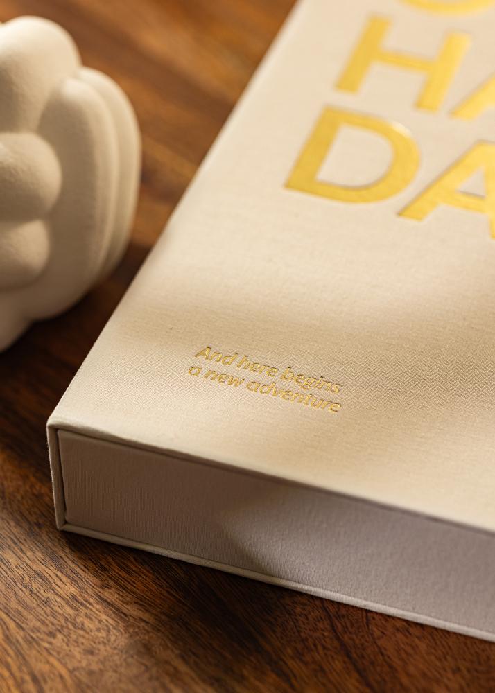 KAILA OH HAPPY DAY Creme - Coffee Table Photo Album (60 Sorte Sidere)