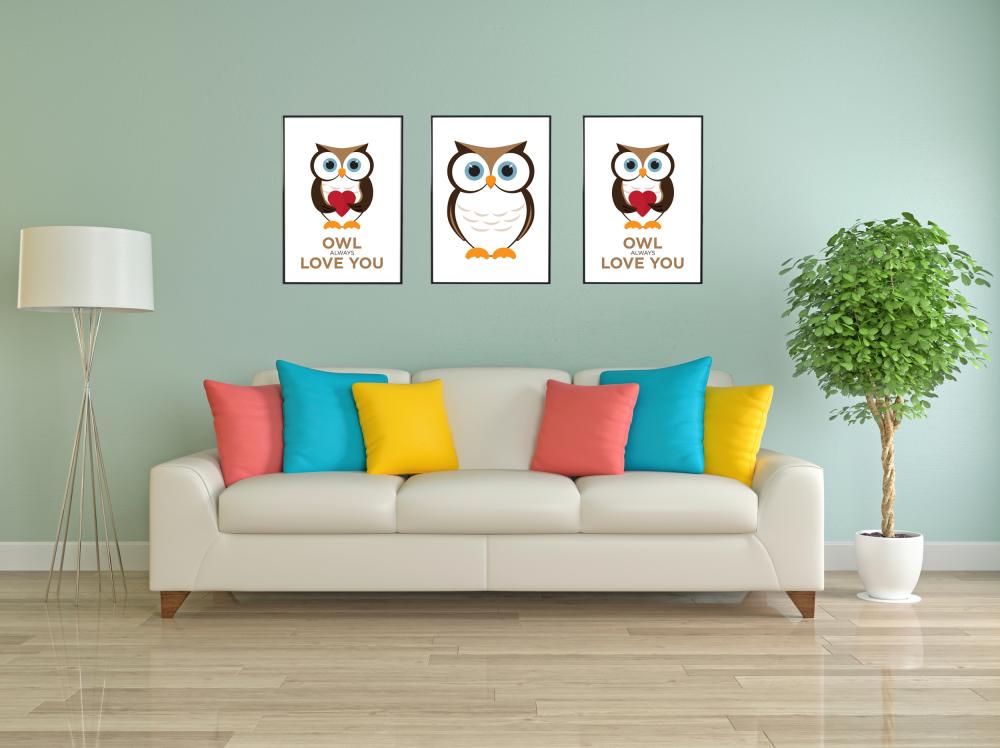 Owl Always Love you - Brun-Sort Plakat