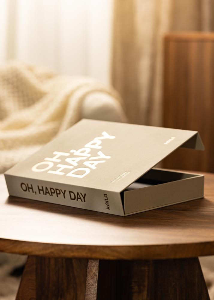 KAILA OH HAPPY DAY Creme - Coffee Table Photo Album (60 Sorte Sidere)