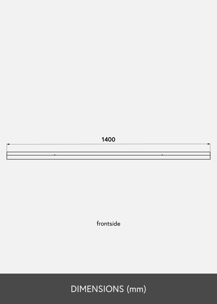 Billedhylde Eg 140 cm