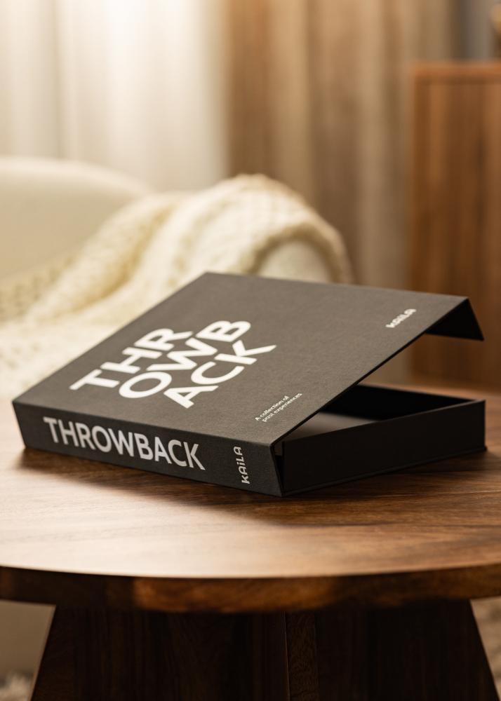 KAILA THROWBACK Black/White - Coffee Table Photo Album (60 Sorte Sider)