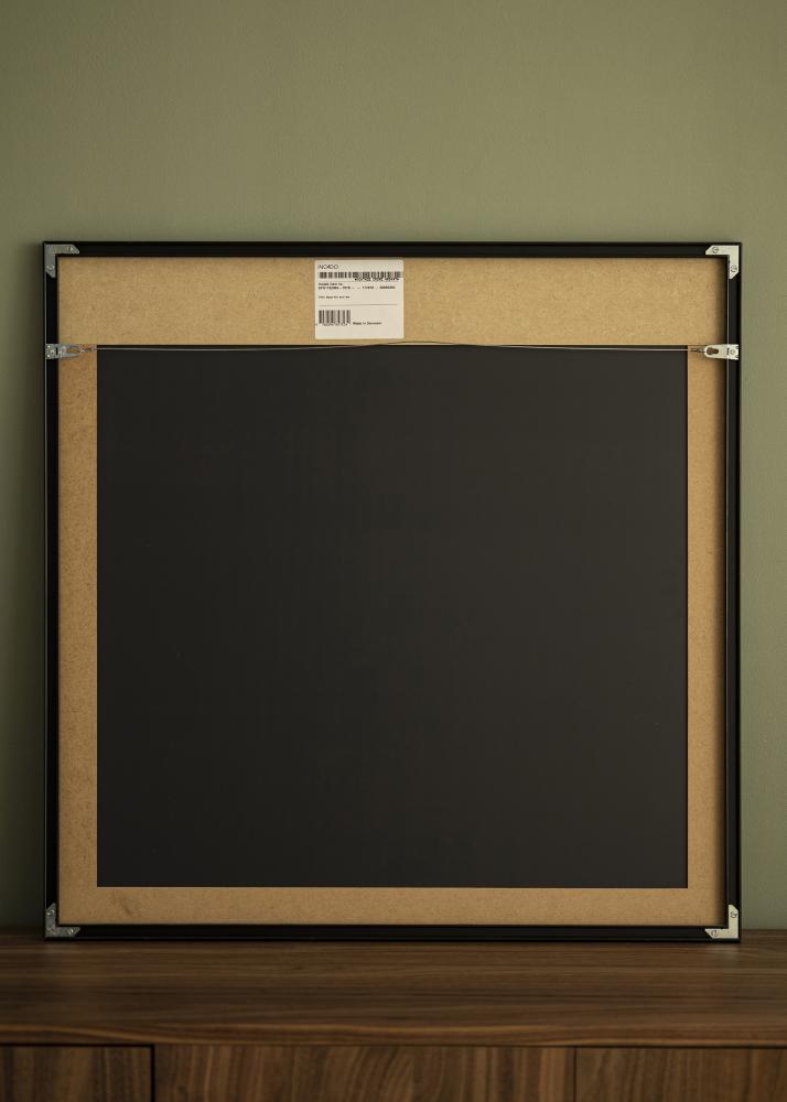 Spejl Minimal Black 70x70 cm