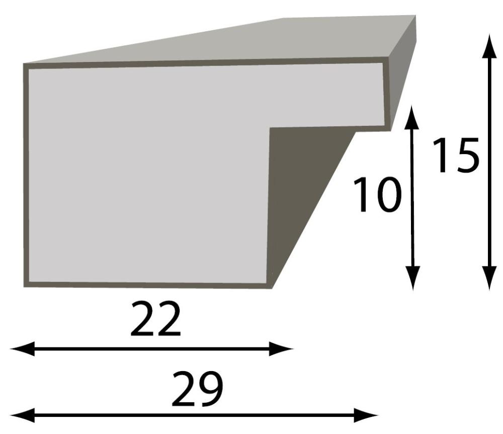 Ramme Superb Træbrun 13x18 cm