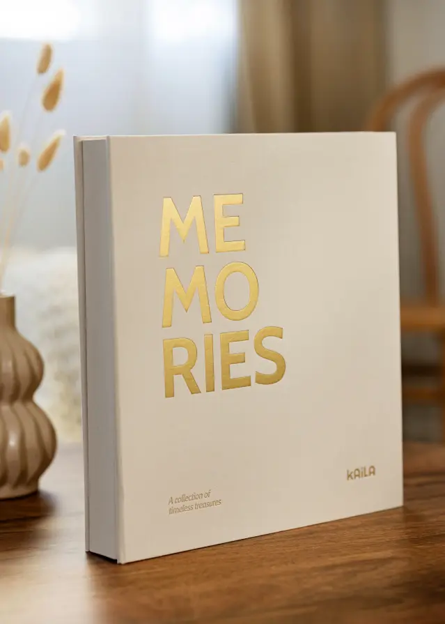 KAILA Fotoalbum Memories Cream - 600 Billeder i 10x15 cm